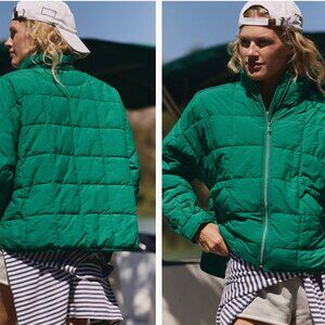 FP Movement Pippa Packable Puffer Jacket in Green Glow
